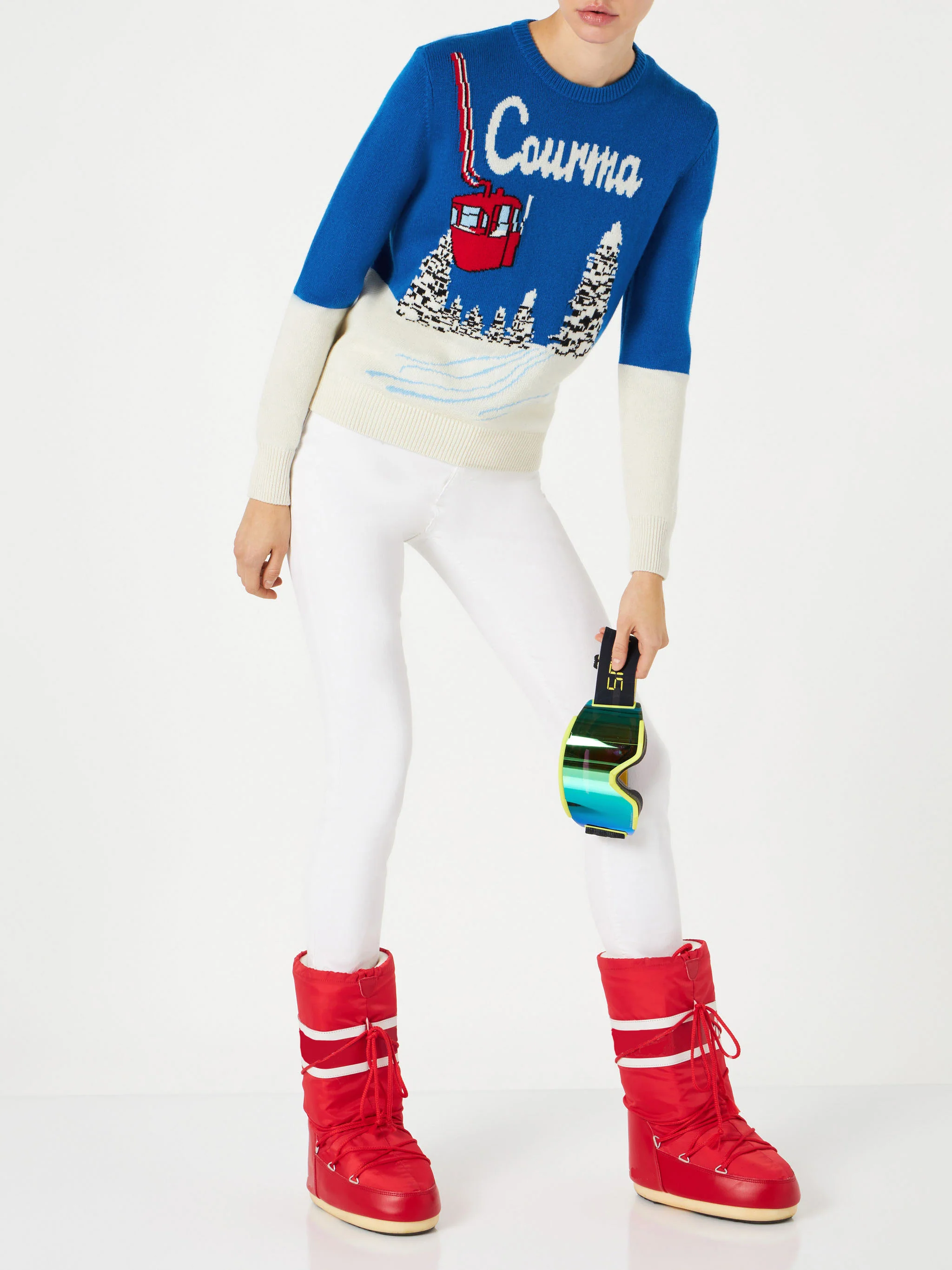 Maglia New Queen con jacquard Courma postcard - Image 2