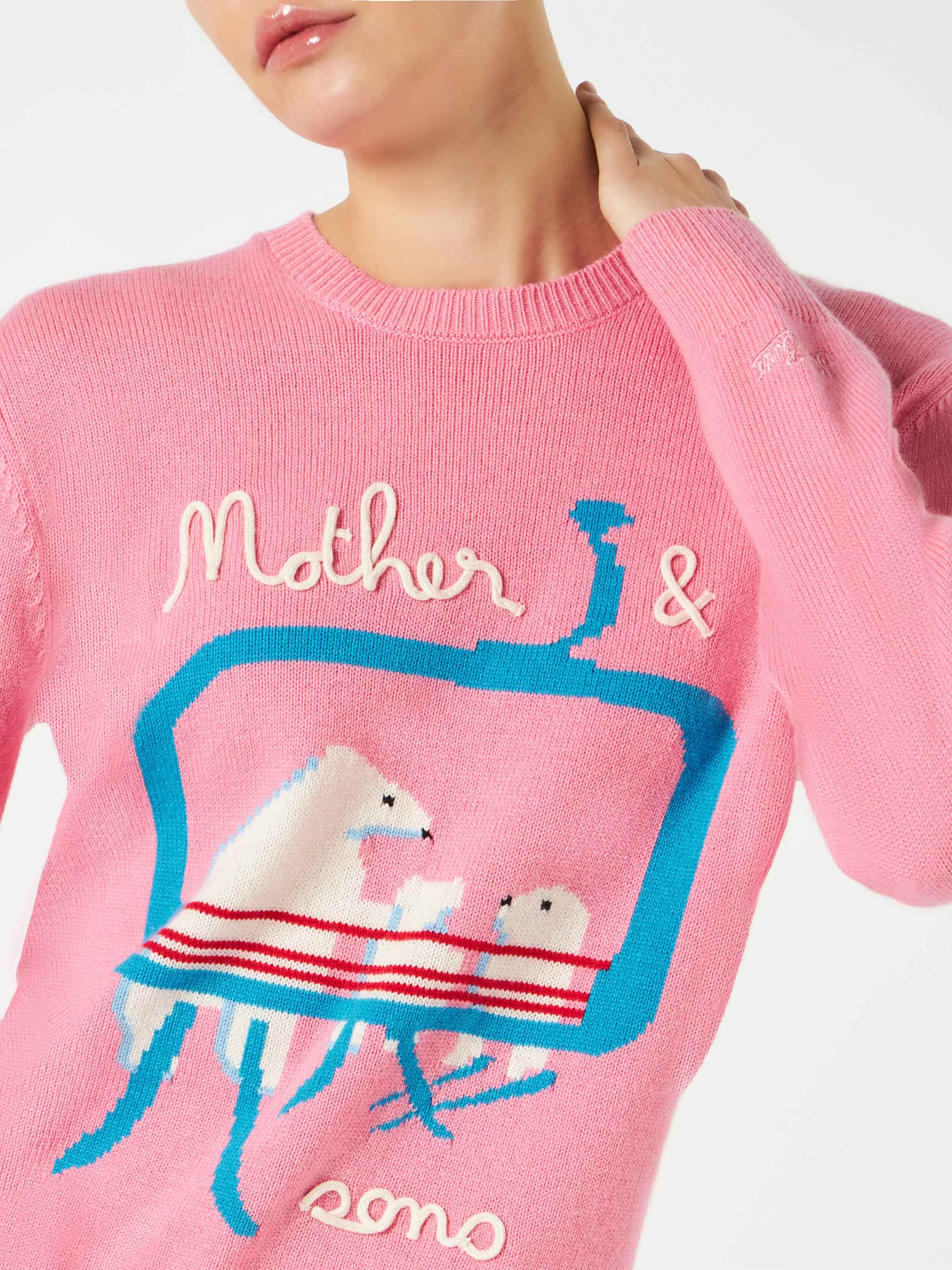 Maglia New Queen con ricamo bears e lettering Mother & sons - Image 2