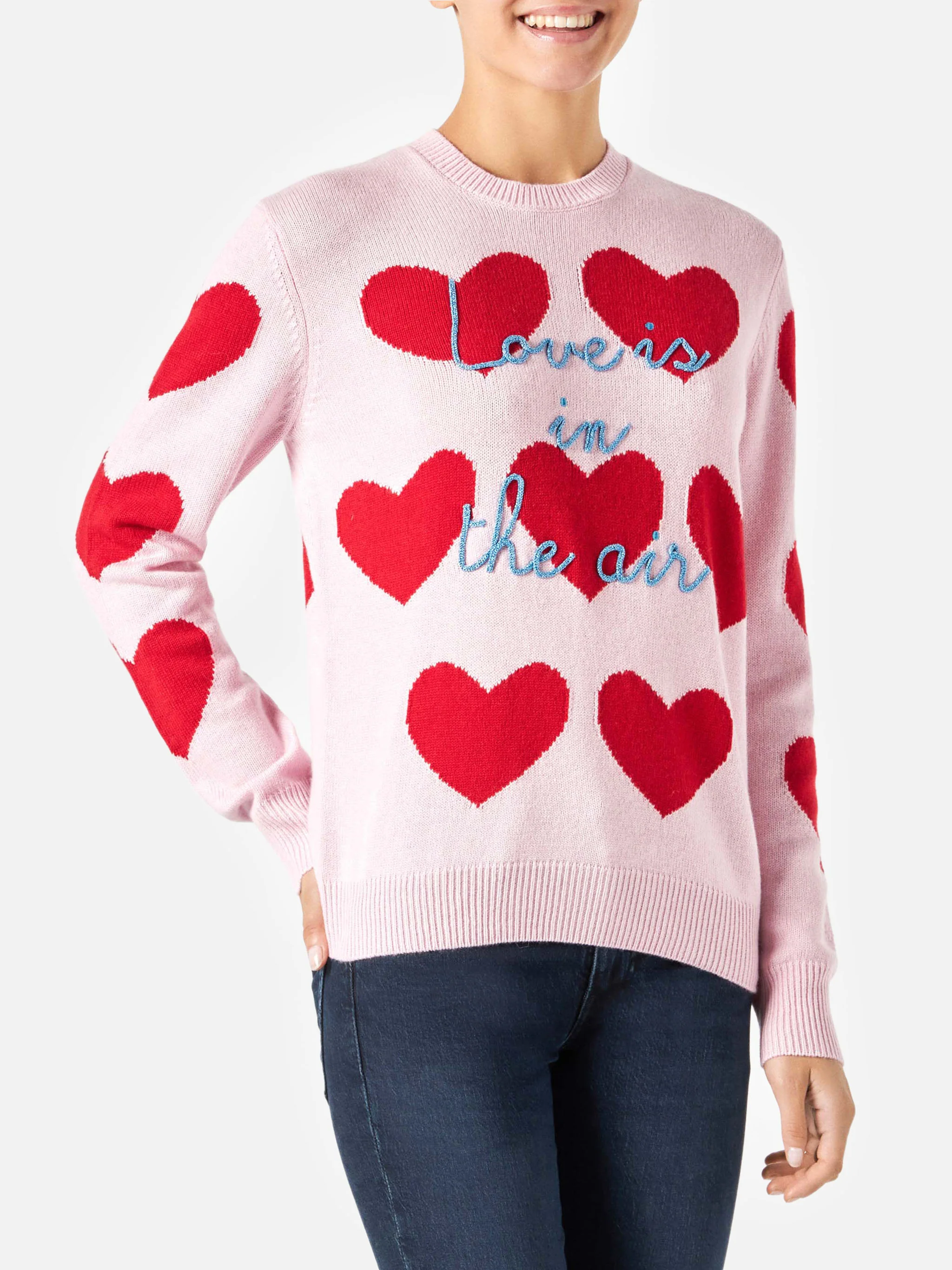 Maglia New Queen jacquard cuori con ricamo - Image 2
