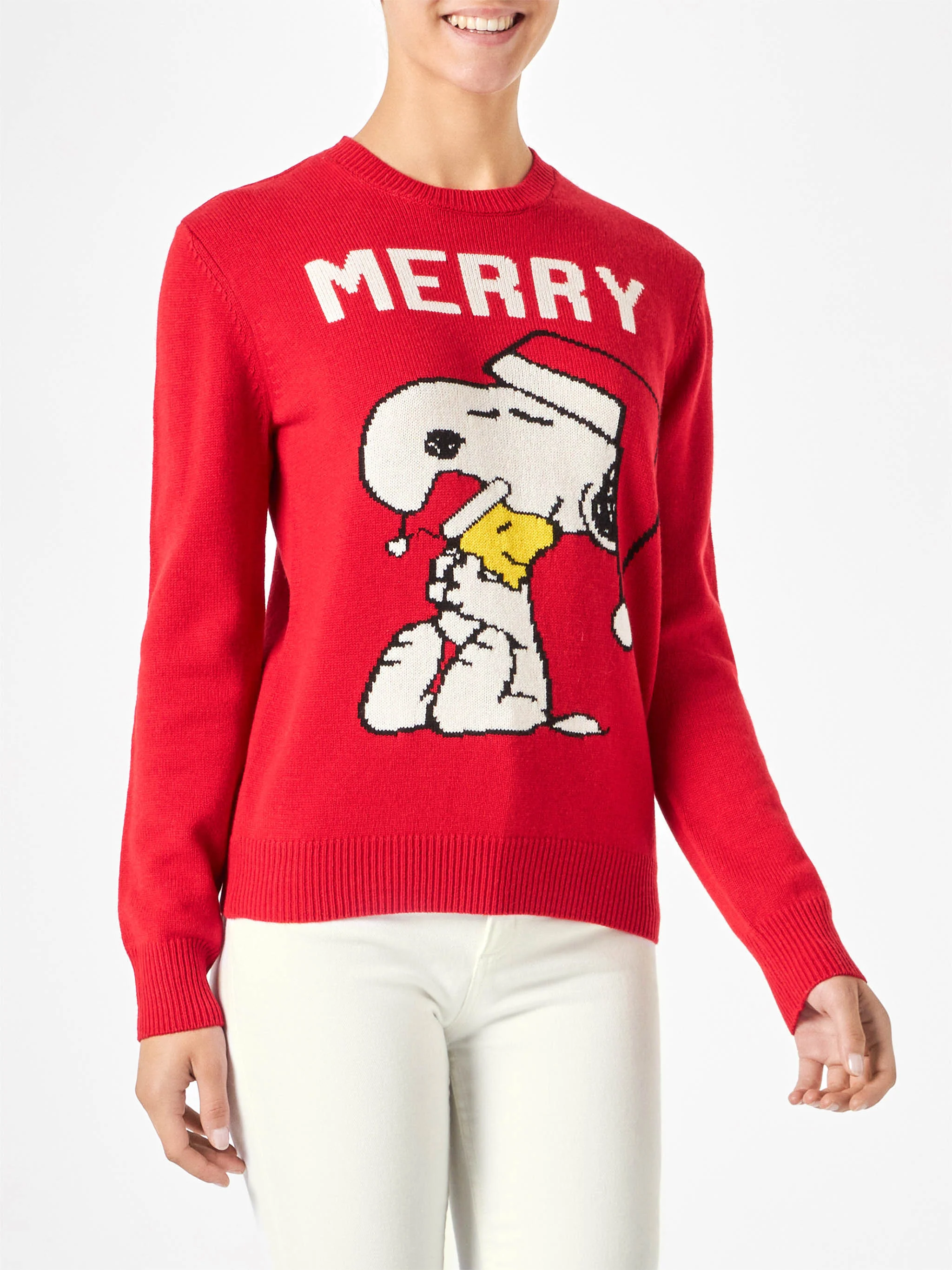 Maglione New Queen con stampa Snoopy rosso | Special Edition - Image 2