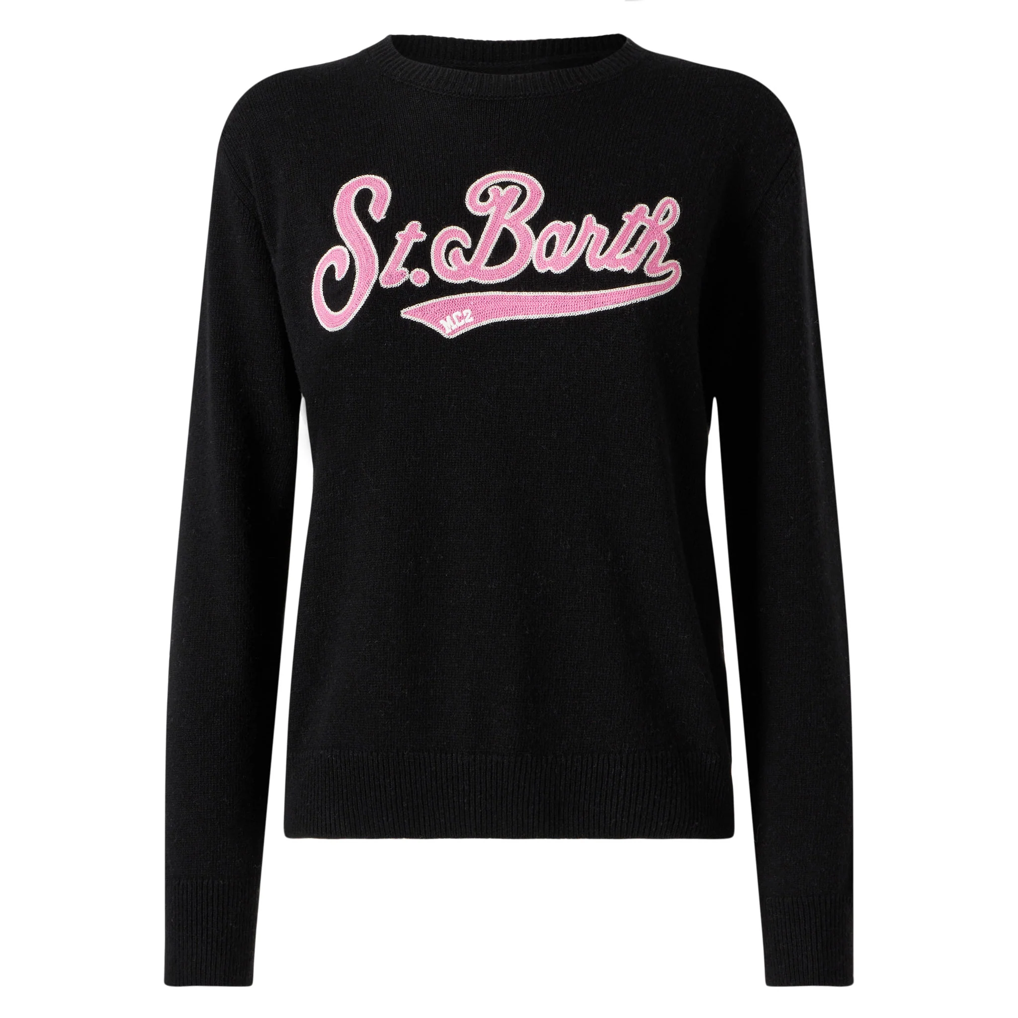 Maglione New Queen nero con logo in spugna - Image 4