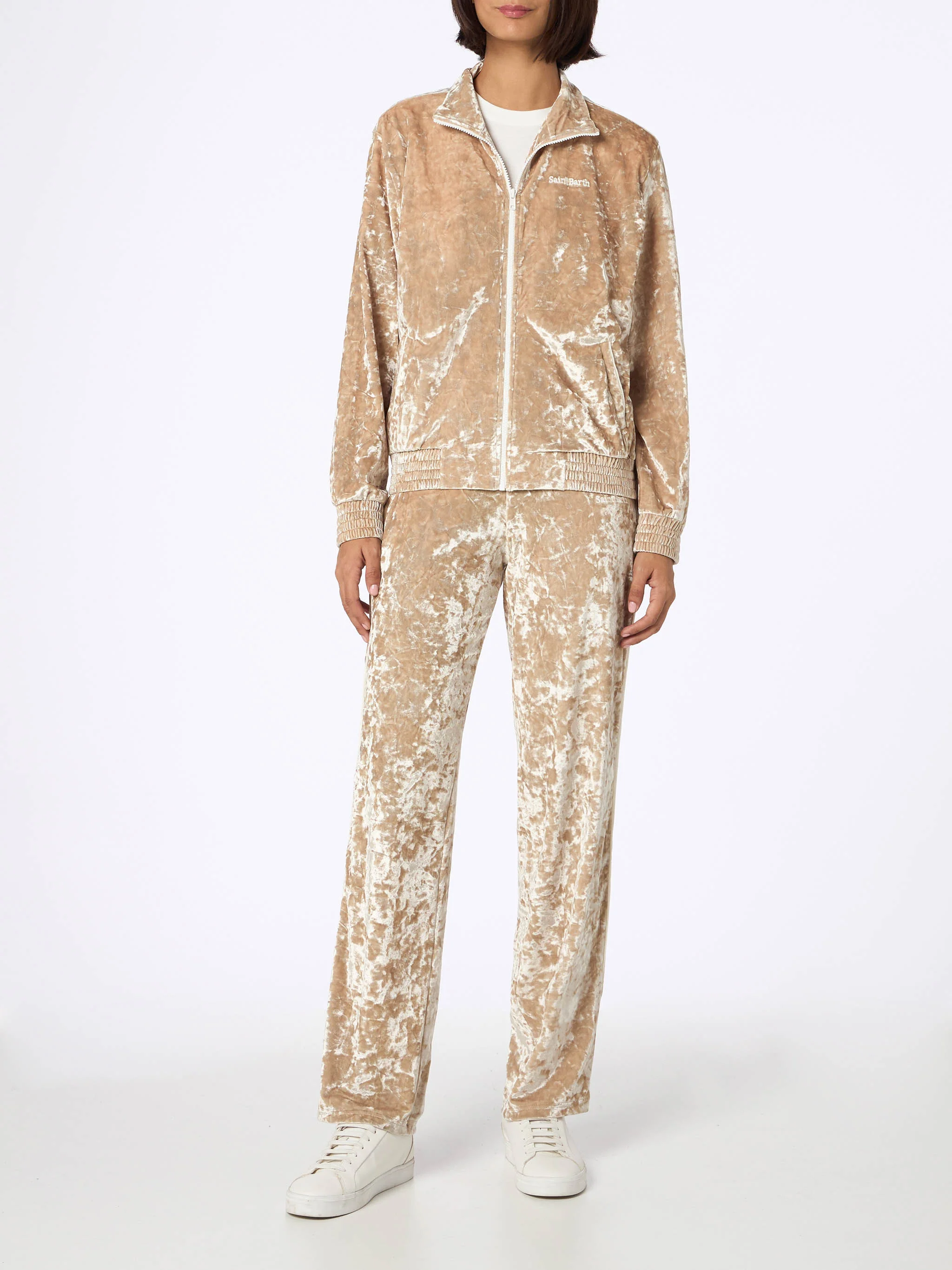 Felpa Miriam in ciniglia beige - Image 3