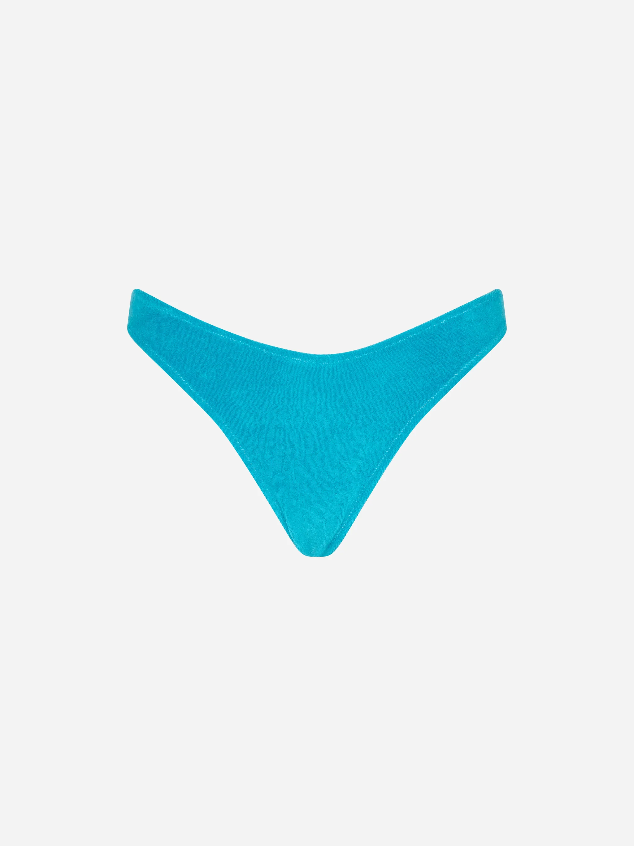 Slip mare Naomi cheeky turchese in spugna