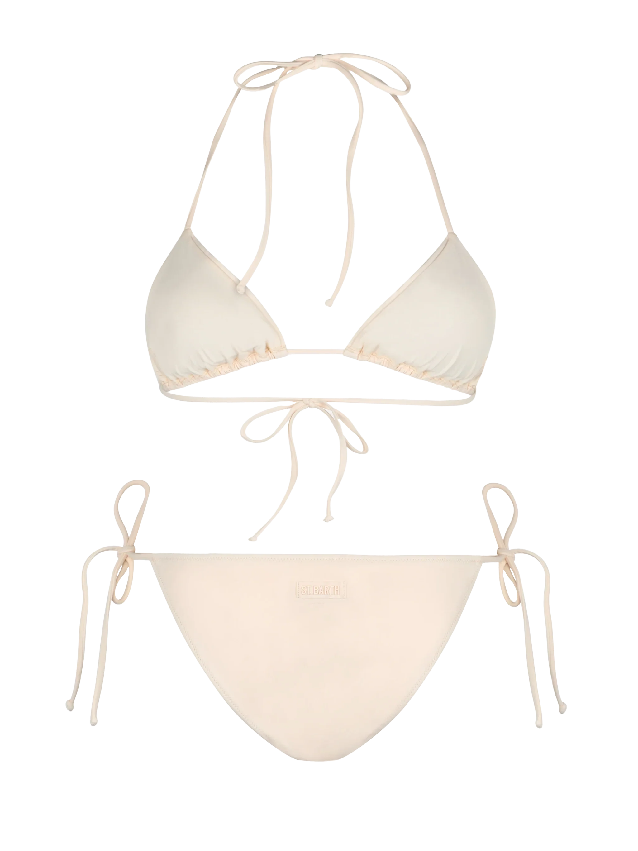 Bikini Annabelle Virgo triangolo beige con strass - Image 3