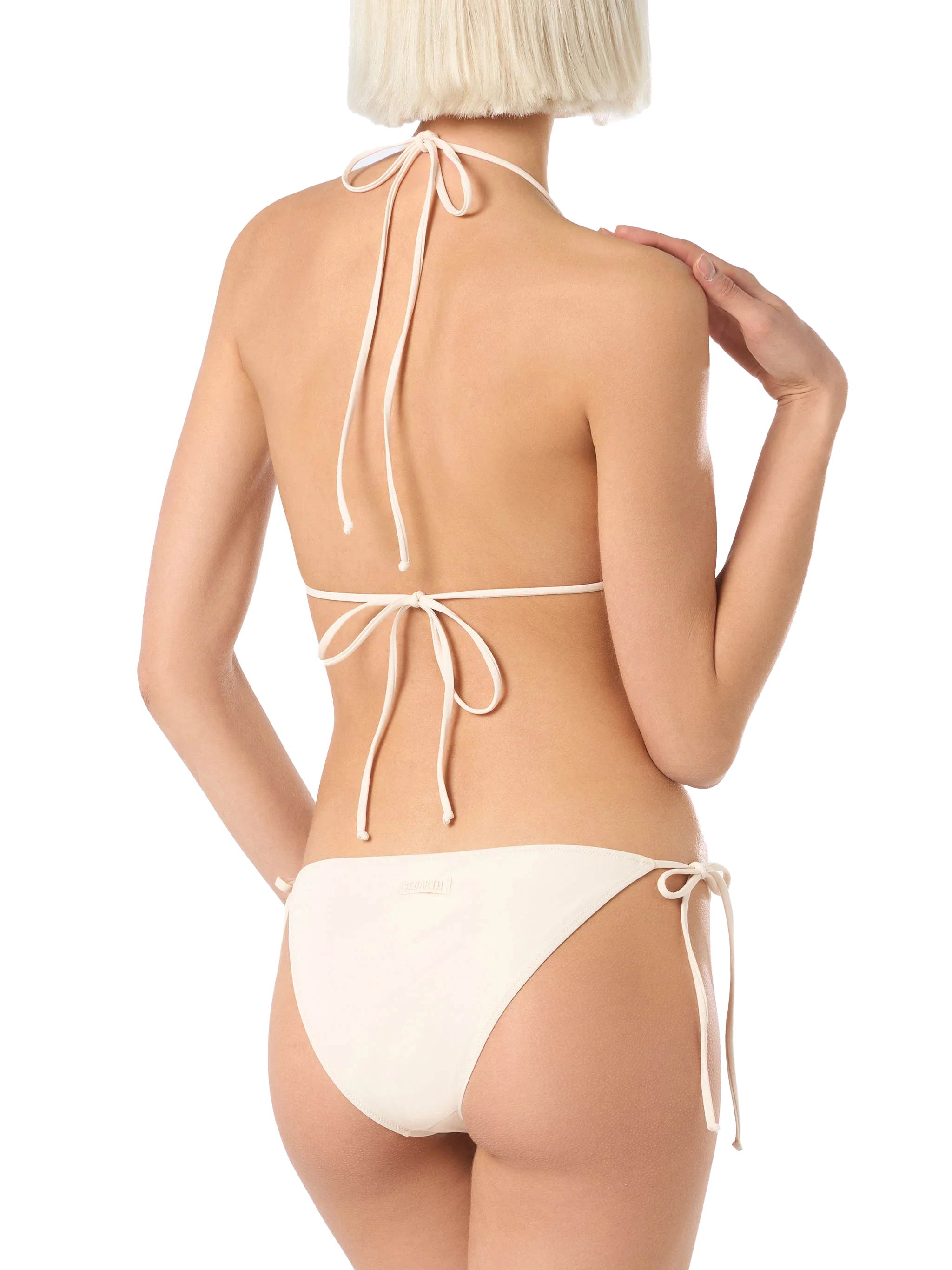 Bikini Annabelle Virgo triangolo beige con strass - Image 4