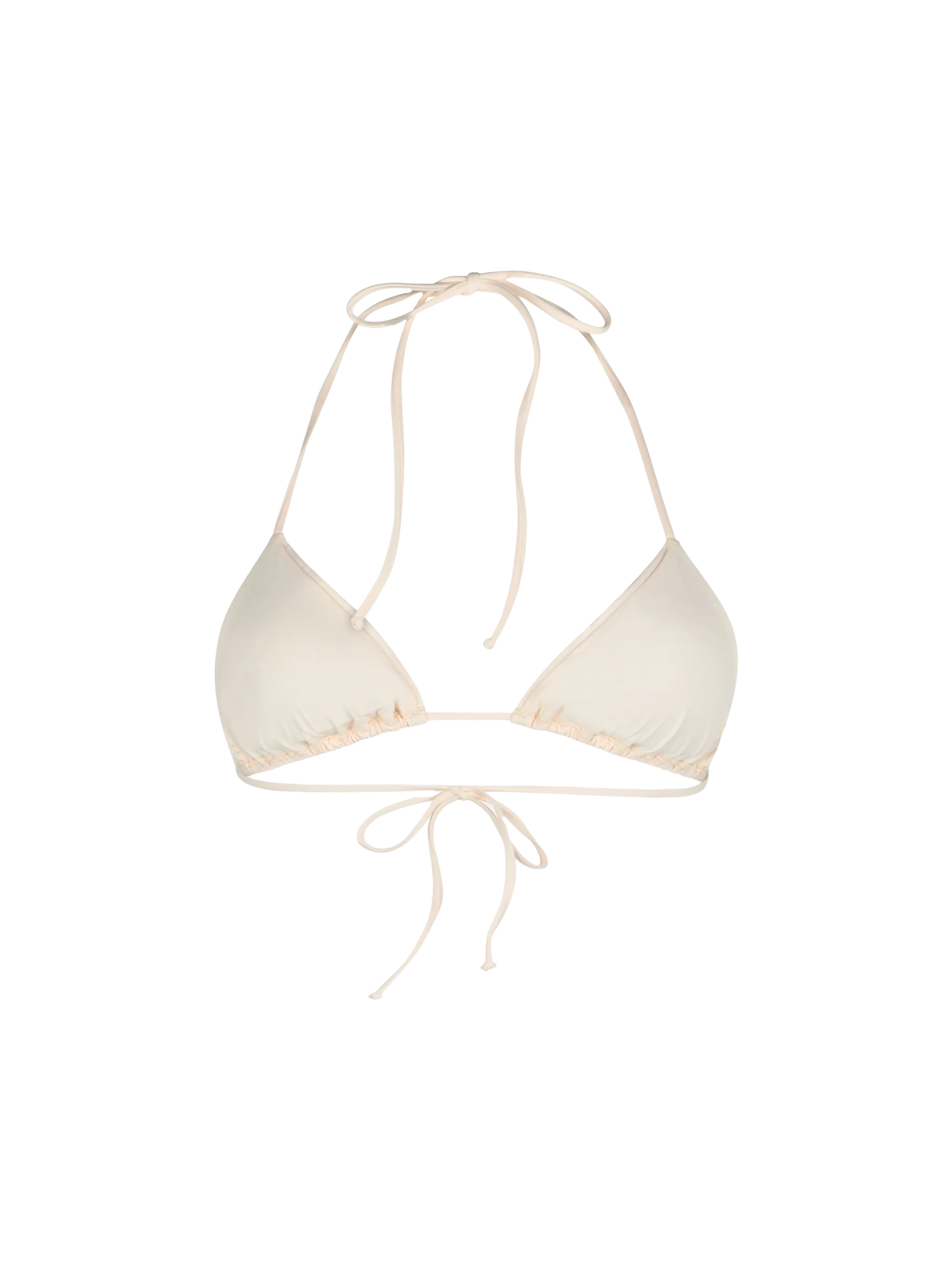 Top bikini Annabelle triangolo con strass color nude - Image 2