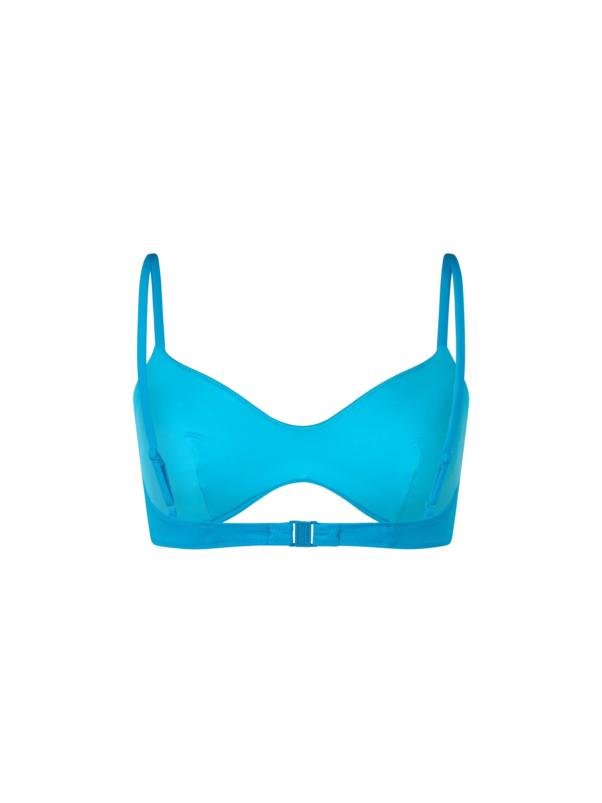 Top bikini May a bralette con scollo profondo turchese - Image 2