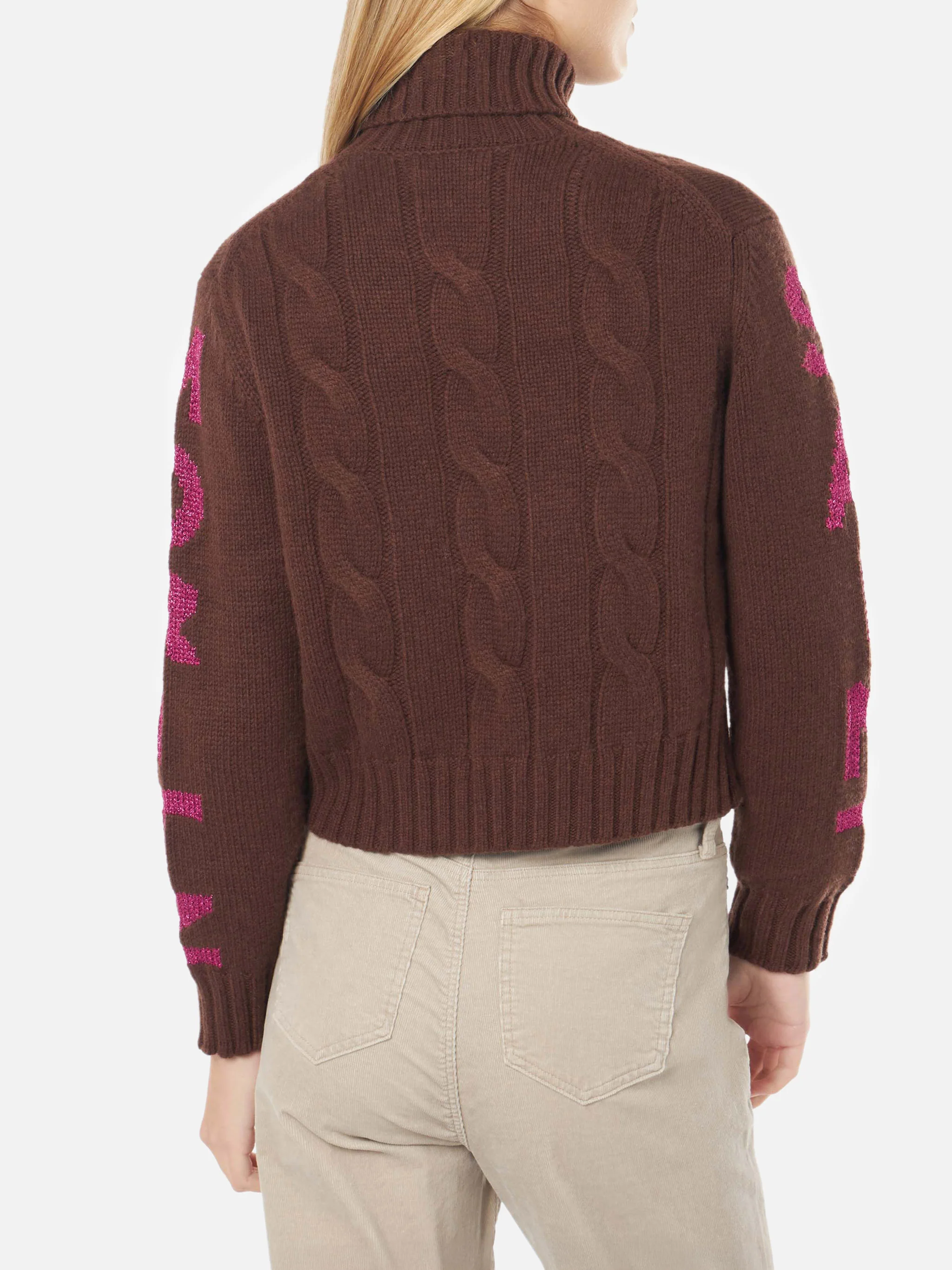 Maglione Adler collo alto con jacquard Saint Moritz - Image 4