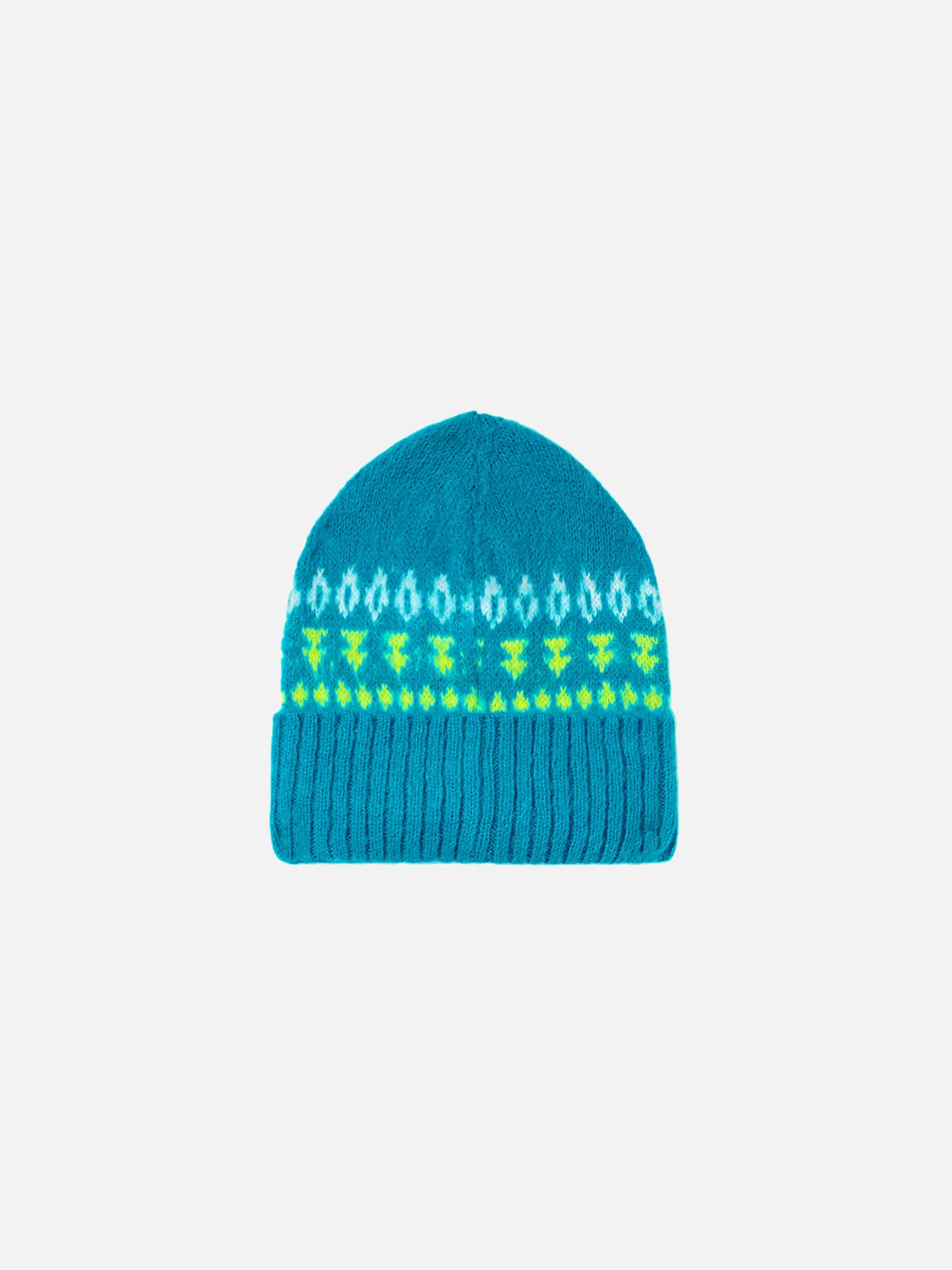 Cappello Wengen Nordic Soft con fantasia jacquard blu - Image 4