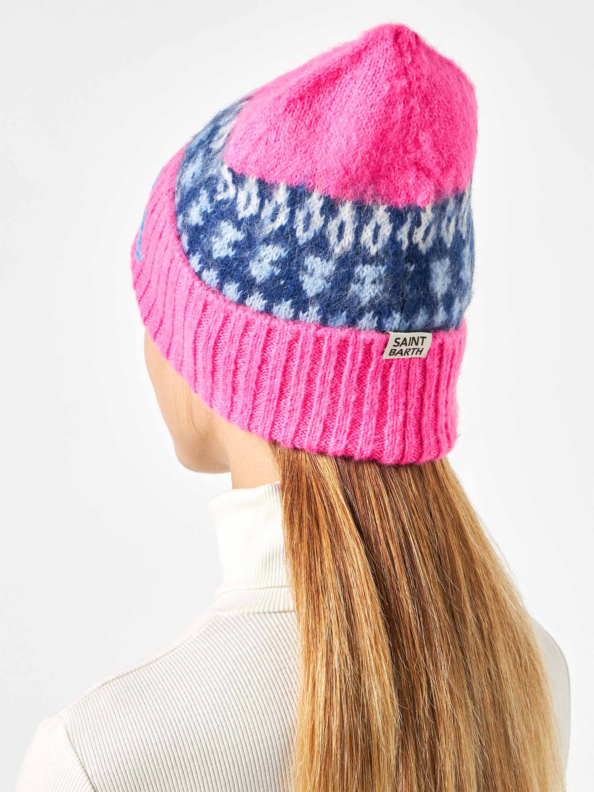 Berretto Wengen Nordic Soft con jacquard nordico e ricamo - Image 5