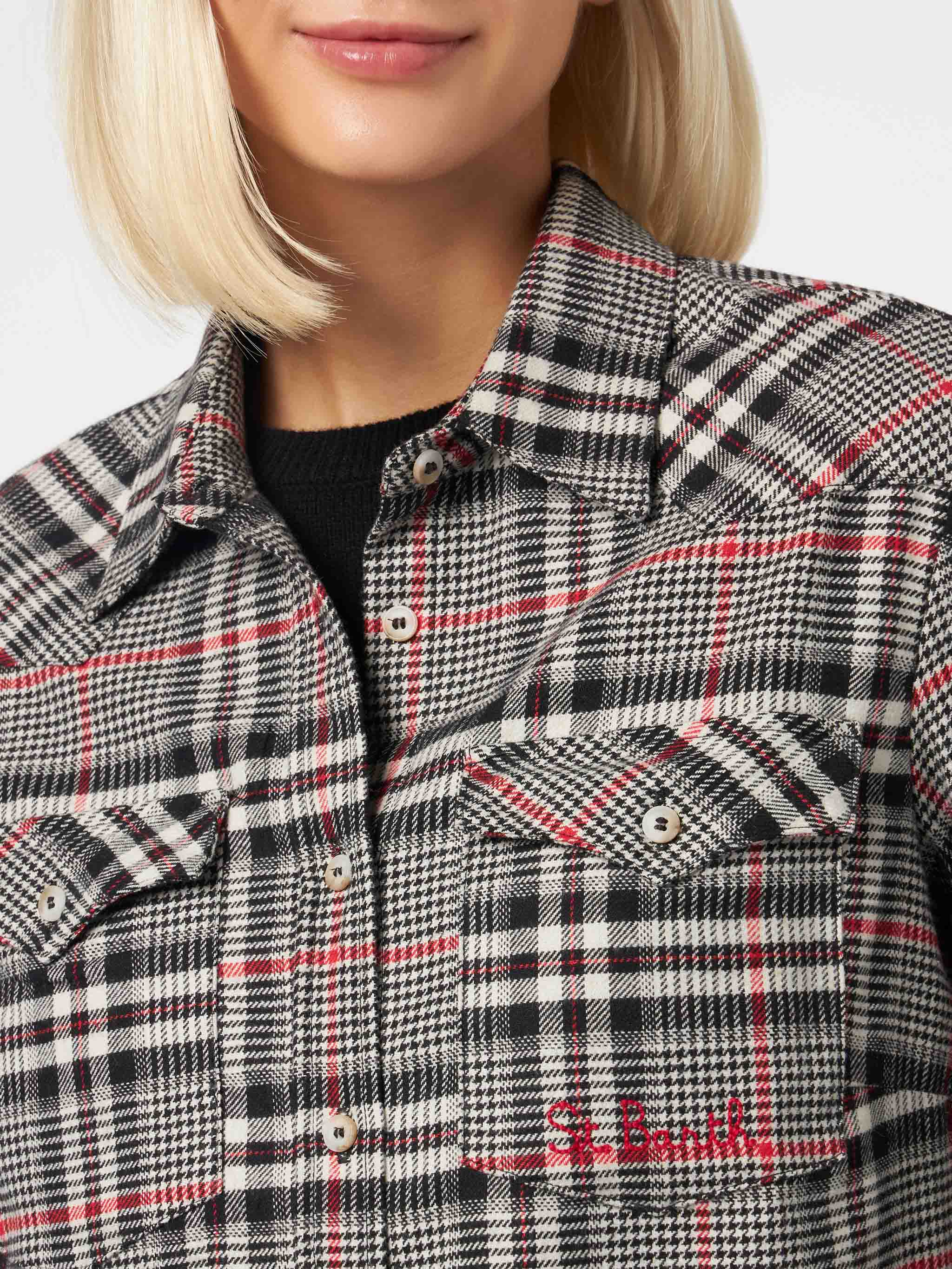 Overshirt Deer con stampa Principe di Galles - Image 2