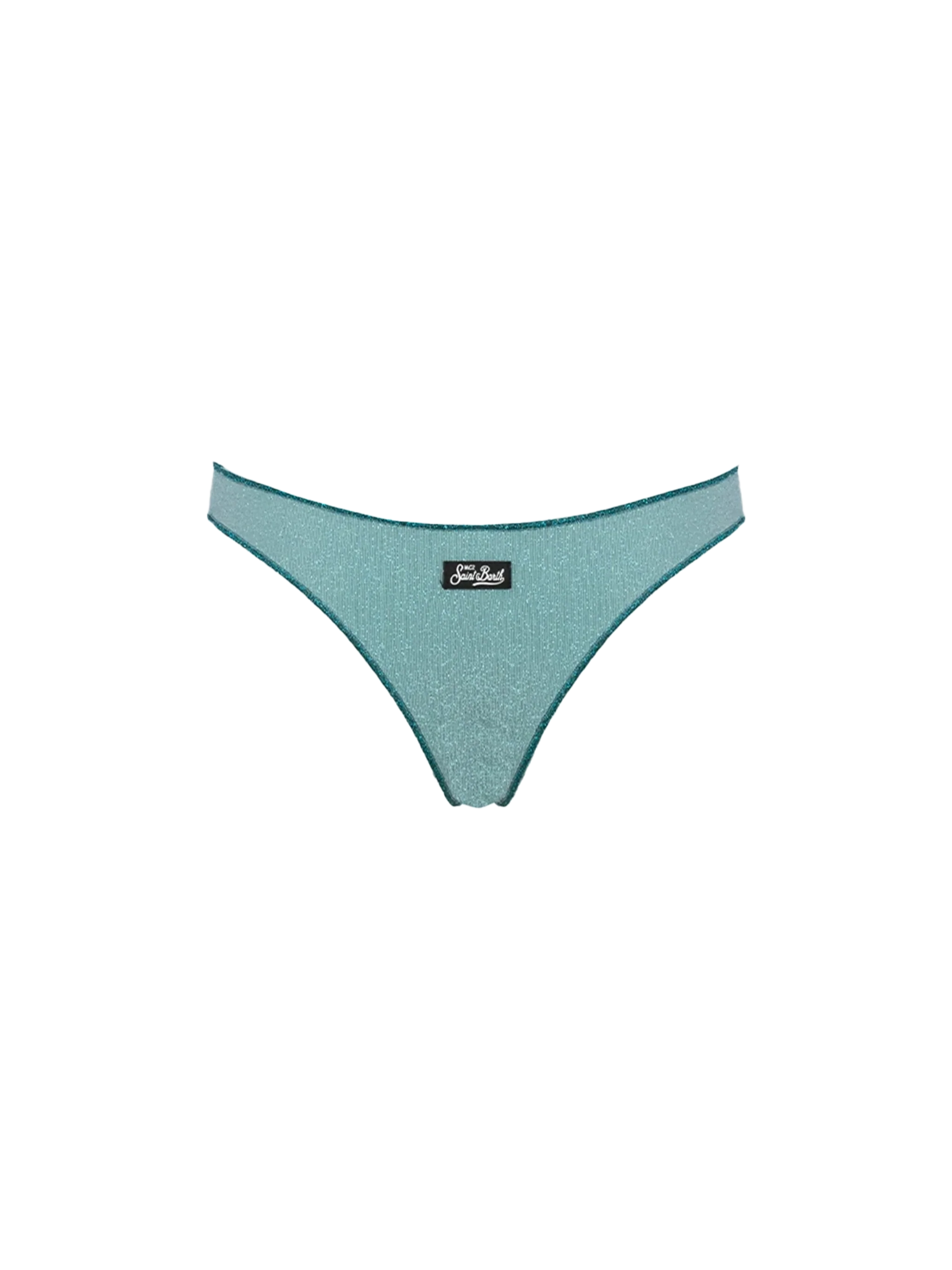 Slip mare Naomi in lurex verde acqua - Image 2