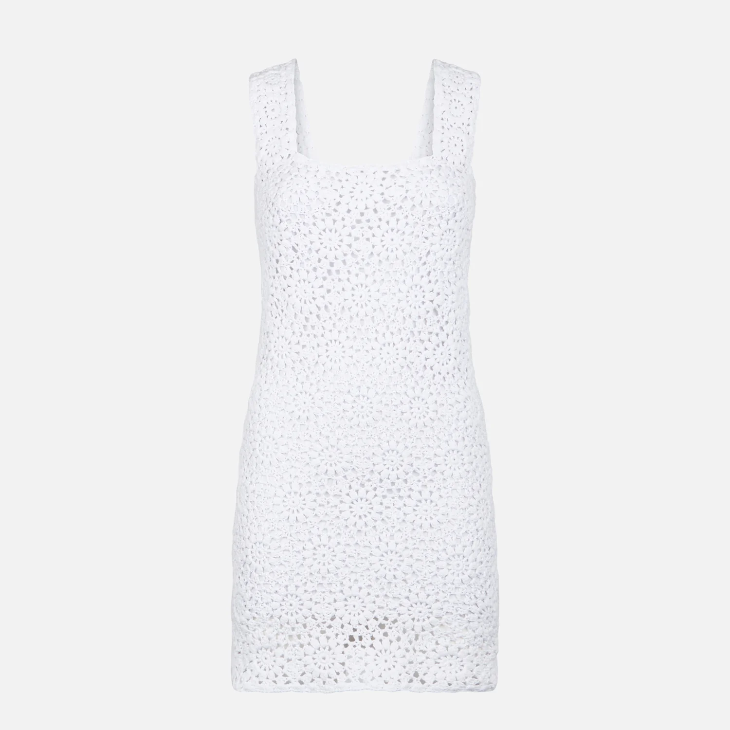 Abito Jaisal in cotone crochet bianco - Image 4