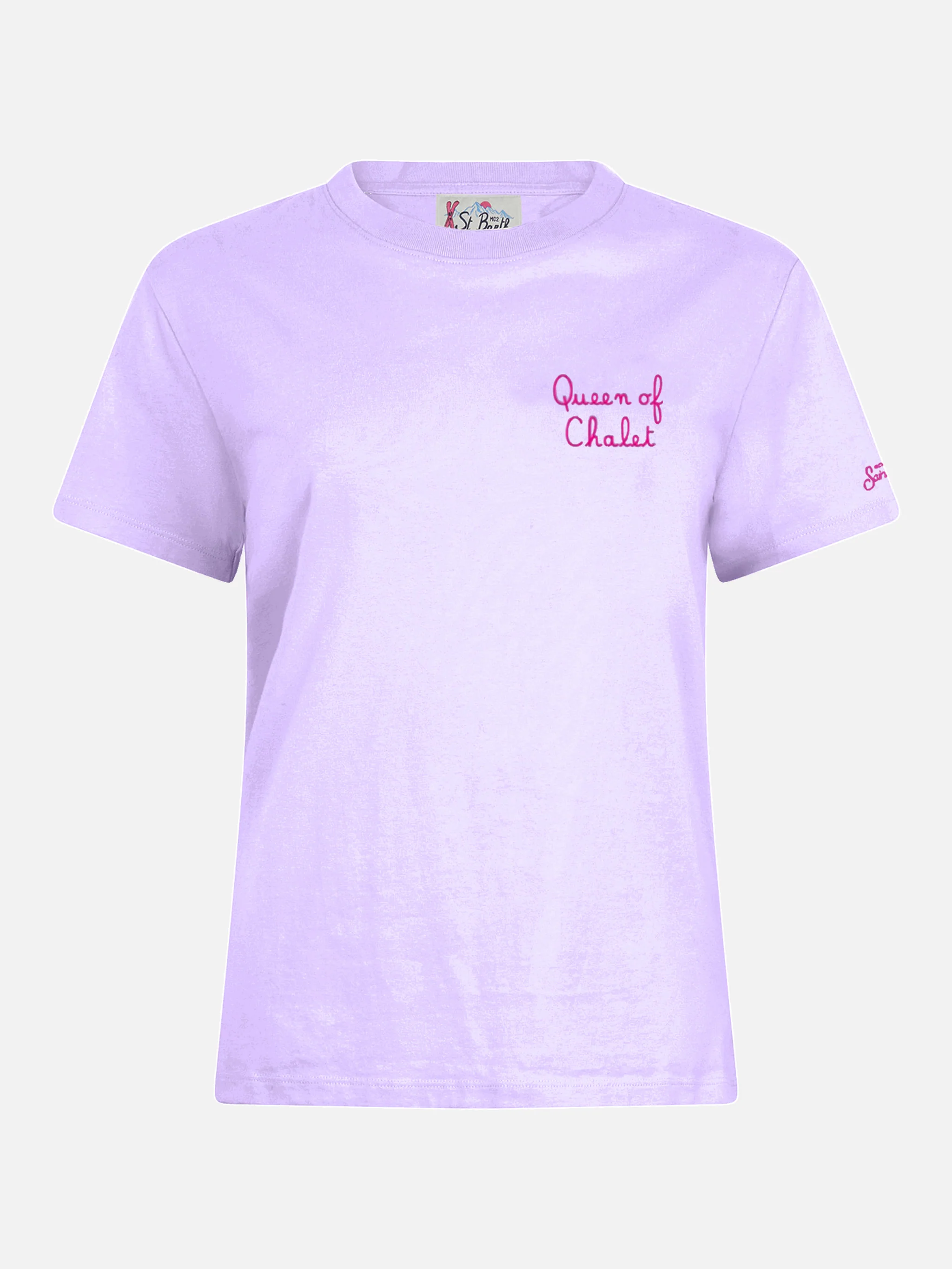 T-shirt in cotone invernale Emilie con ricamo Queen of Chalet - Image 3