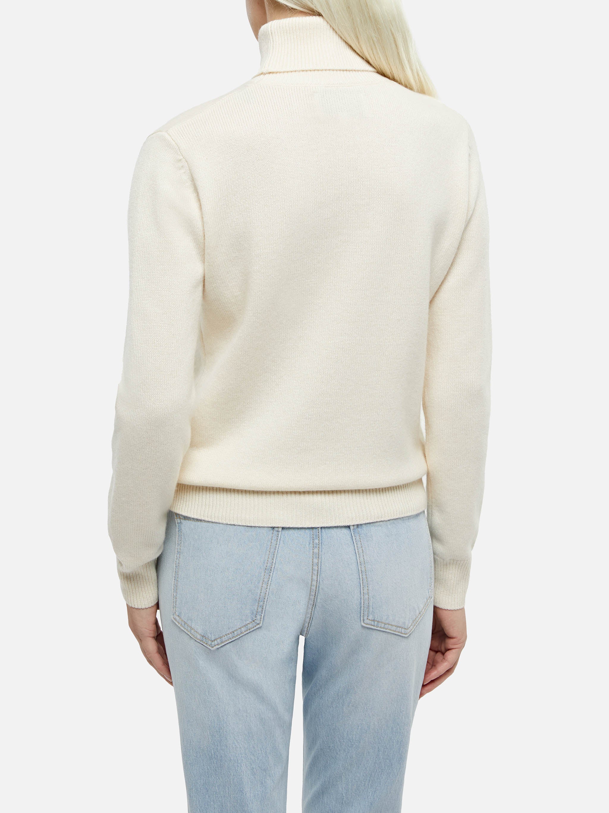 Dolcevita Moody bianco in MISTO CASHMERE - Image 3