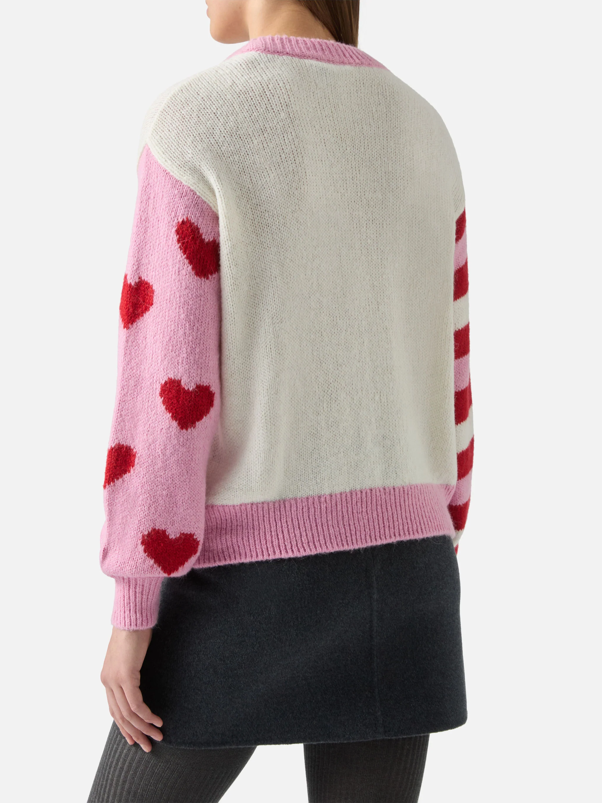 Maglione Danya in alpaca con ricamo Sarà perchè ti amo - Image 3