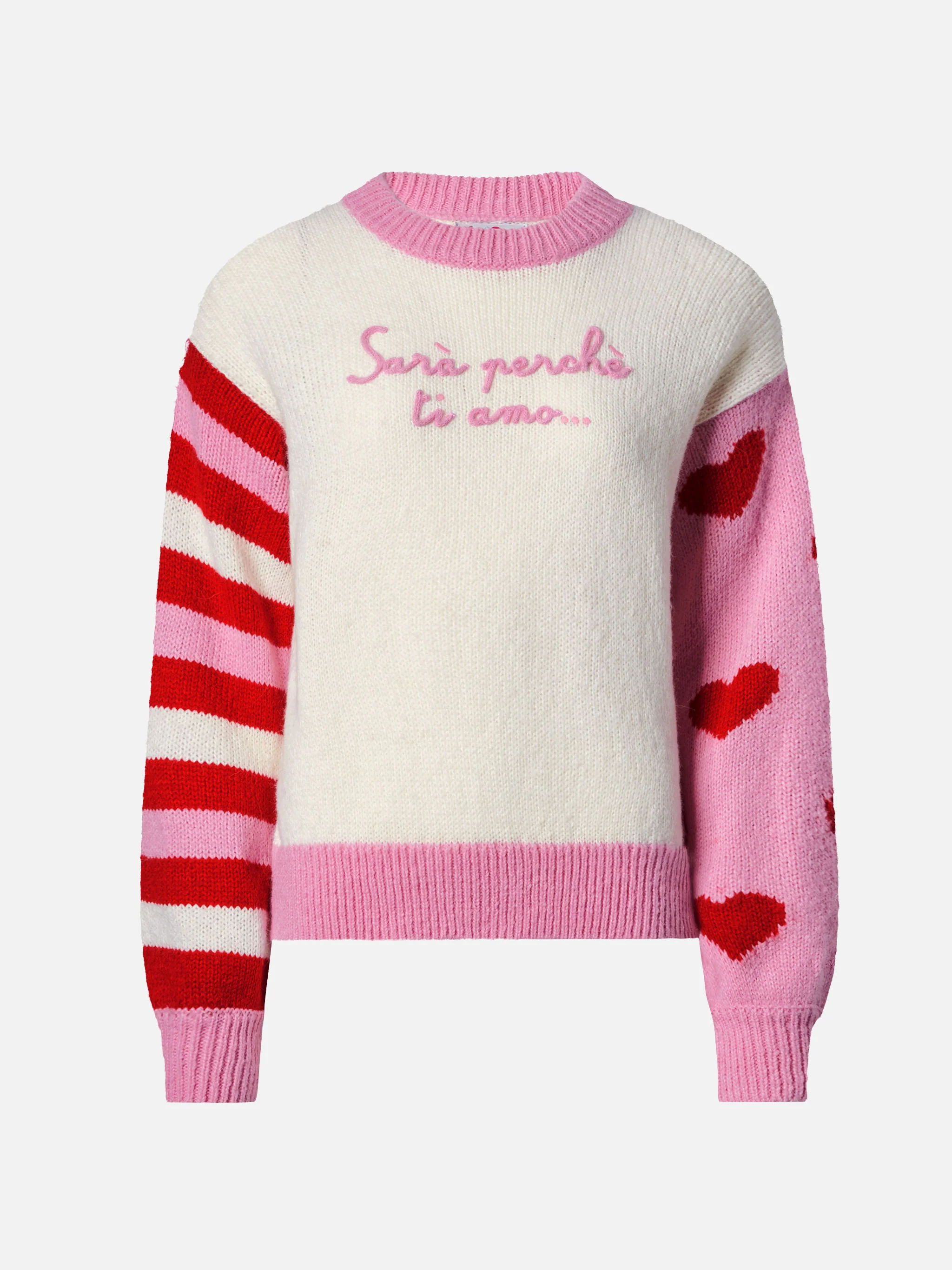 Maglione Danya in alpaca con ricamo Sarà perchè ti amo - Image 5