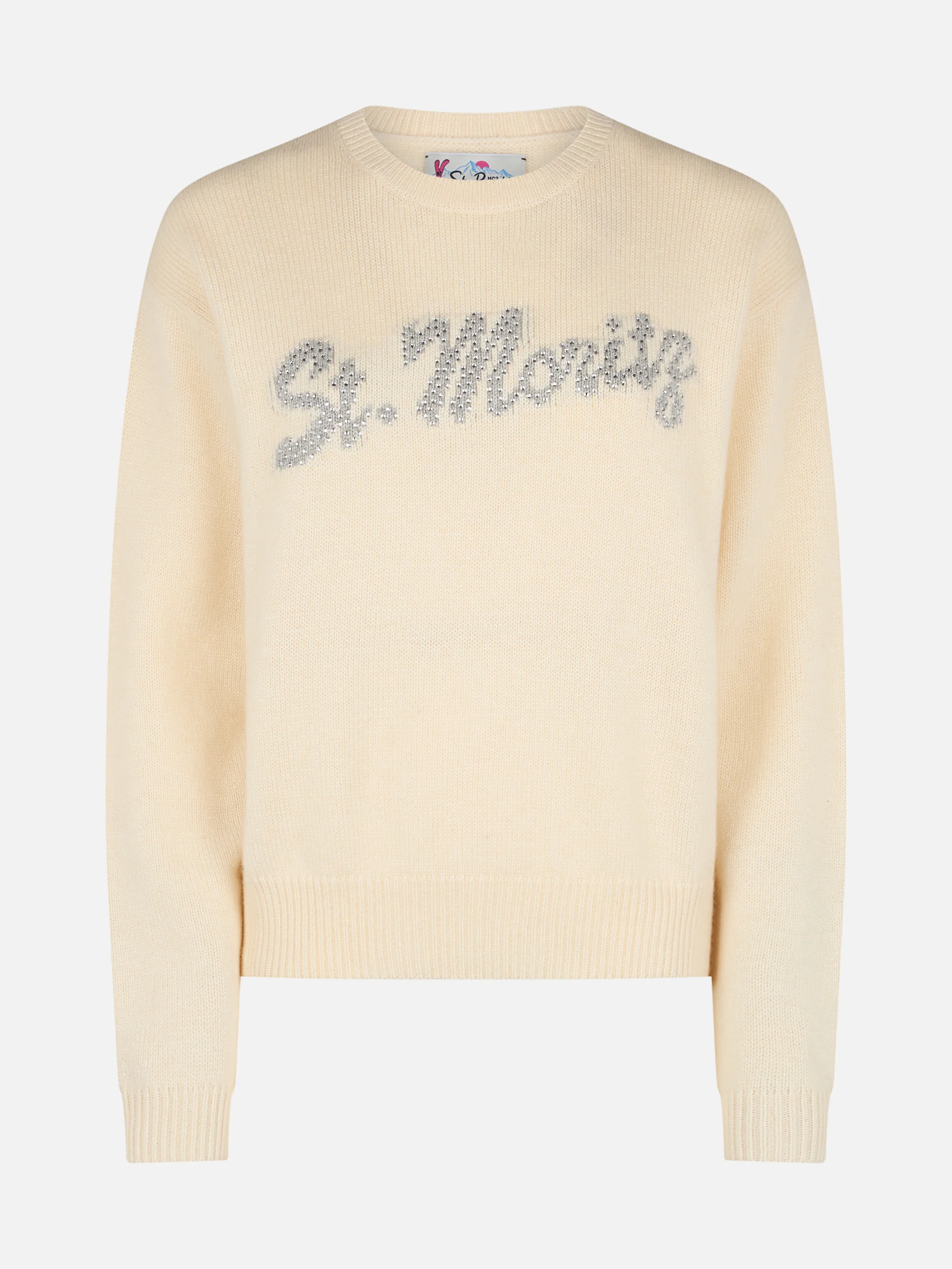 Maglia Louise con strass St. Moritz bianca | Special Edition - Image 3