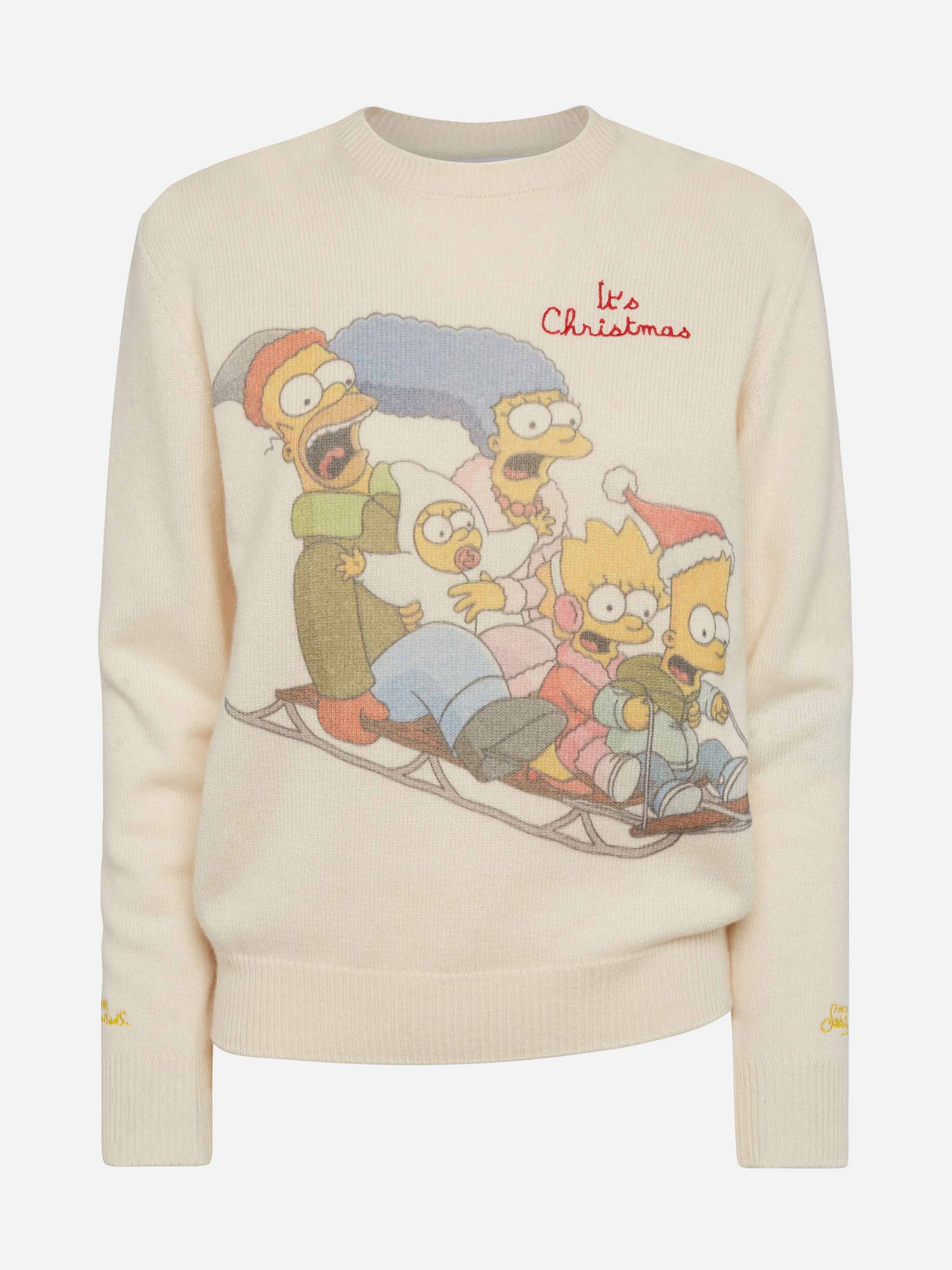 Maglione New Queen bianco con stampa Simpson | Special Edition - Image 4