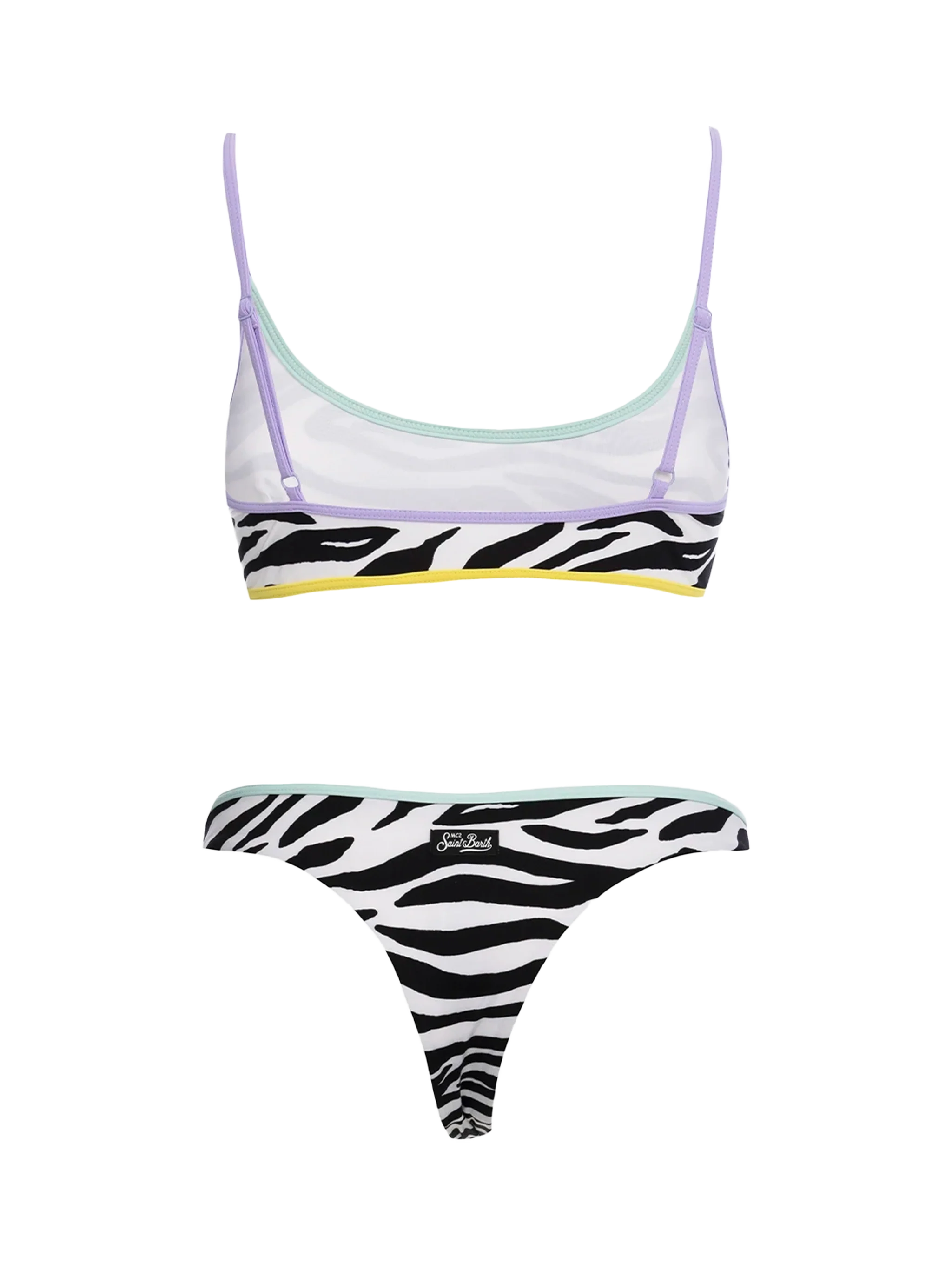 Bikini Judy Naomi bralette zebra con piping - Image 3