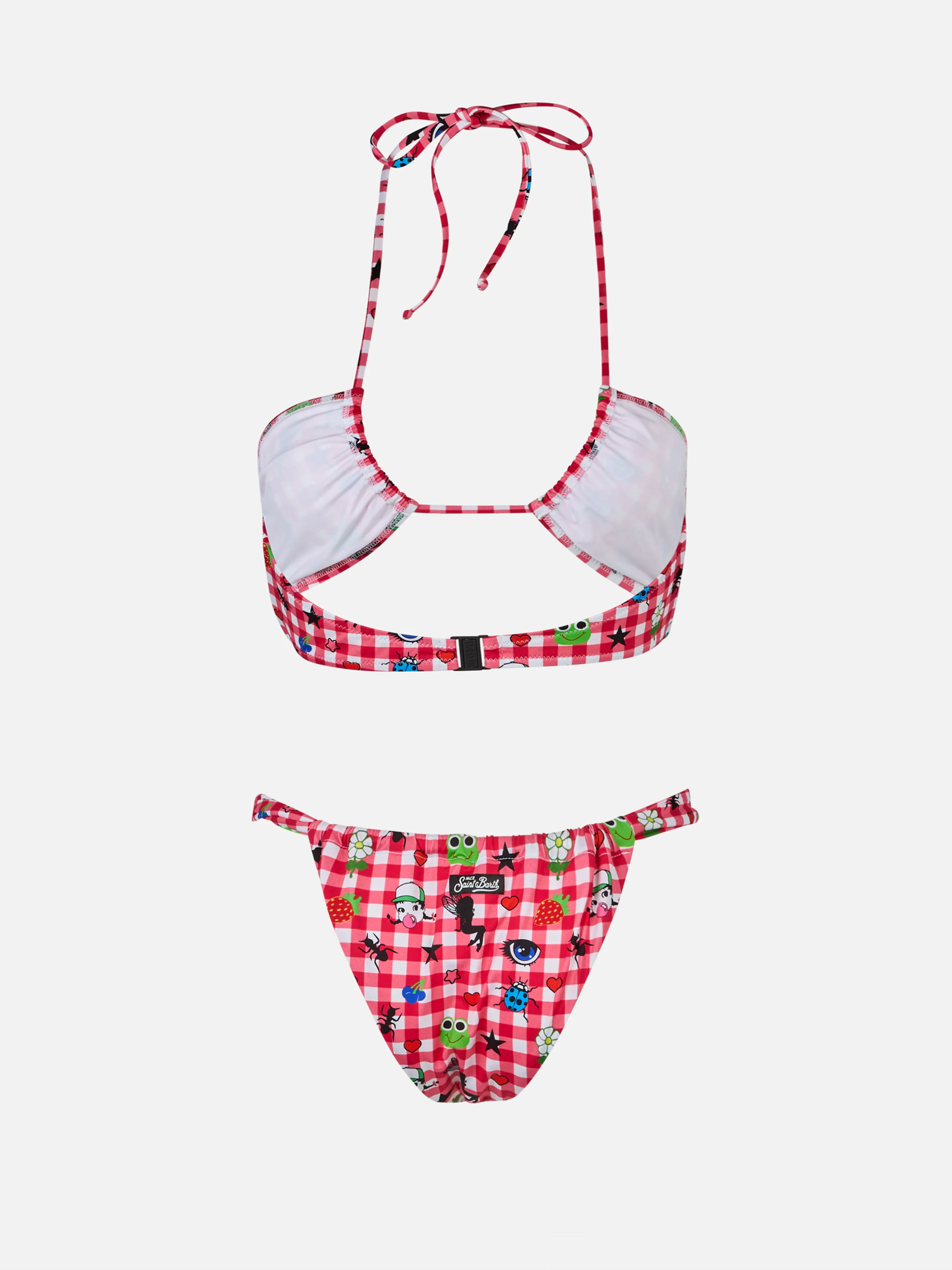 Bikini a fascia da donna Dahelle con stampa a quadretti e fantasia | BEEPY BELLA SPECIAL EDITION - Image 3