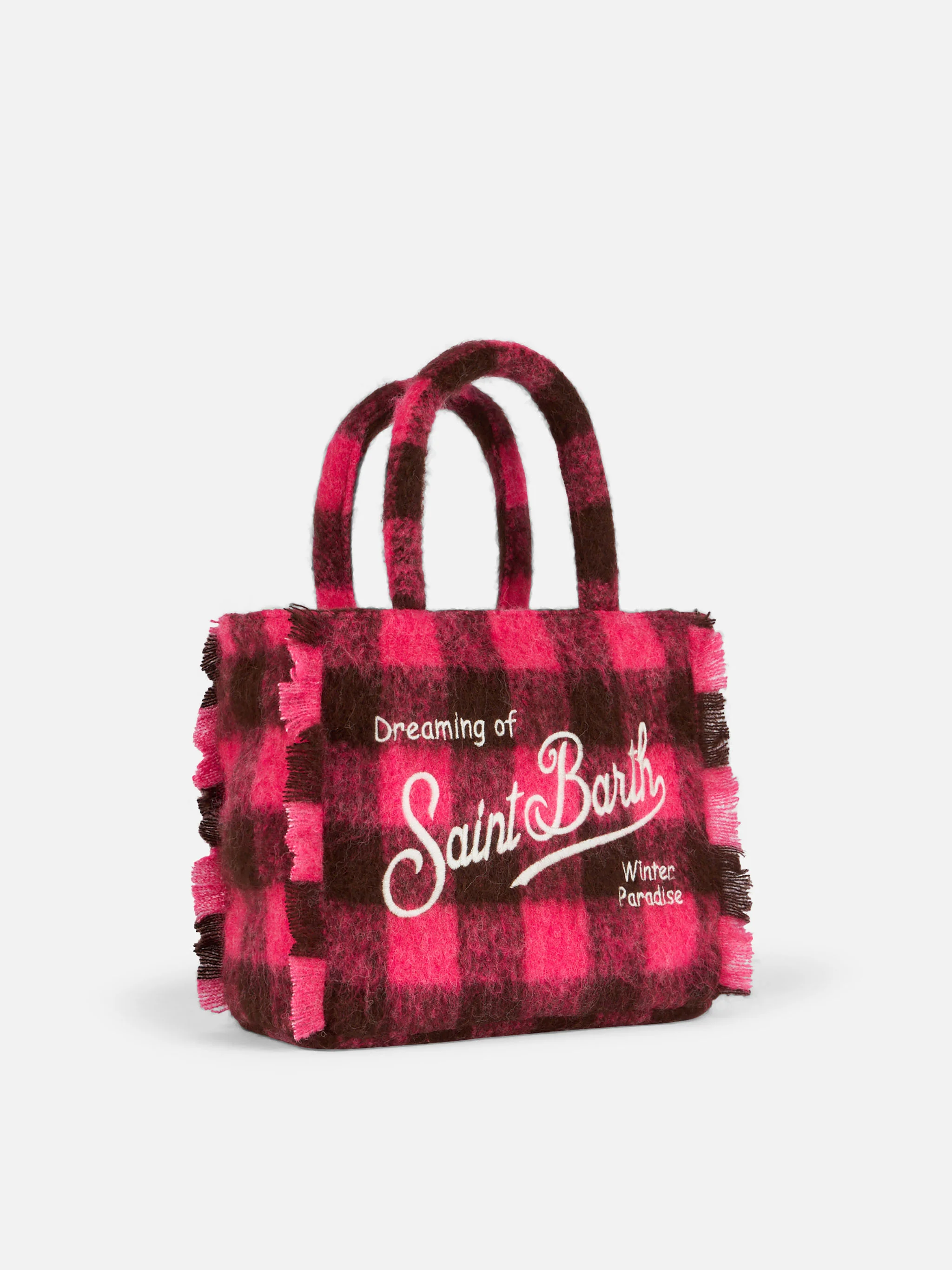 Borsa Colette Classic check fucsia e marrone - Image 4