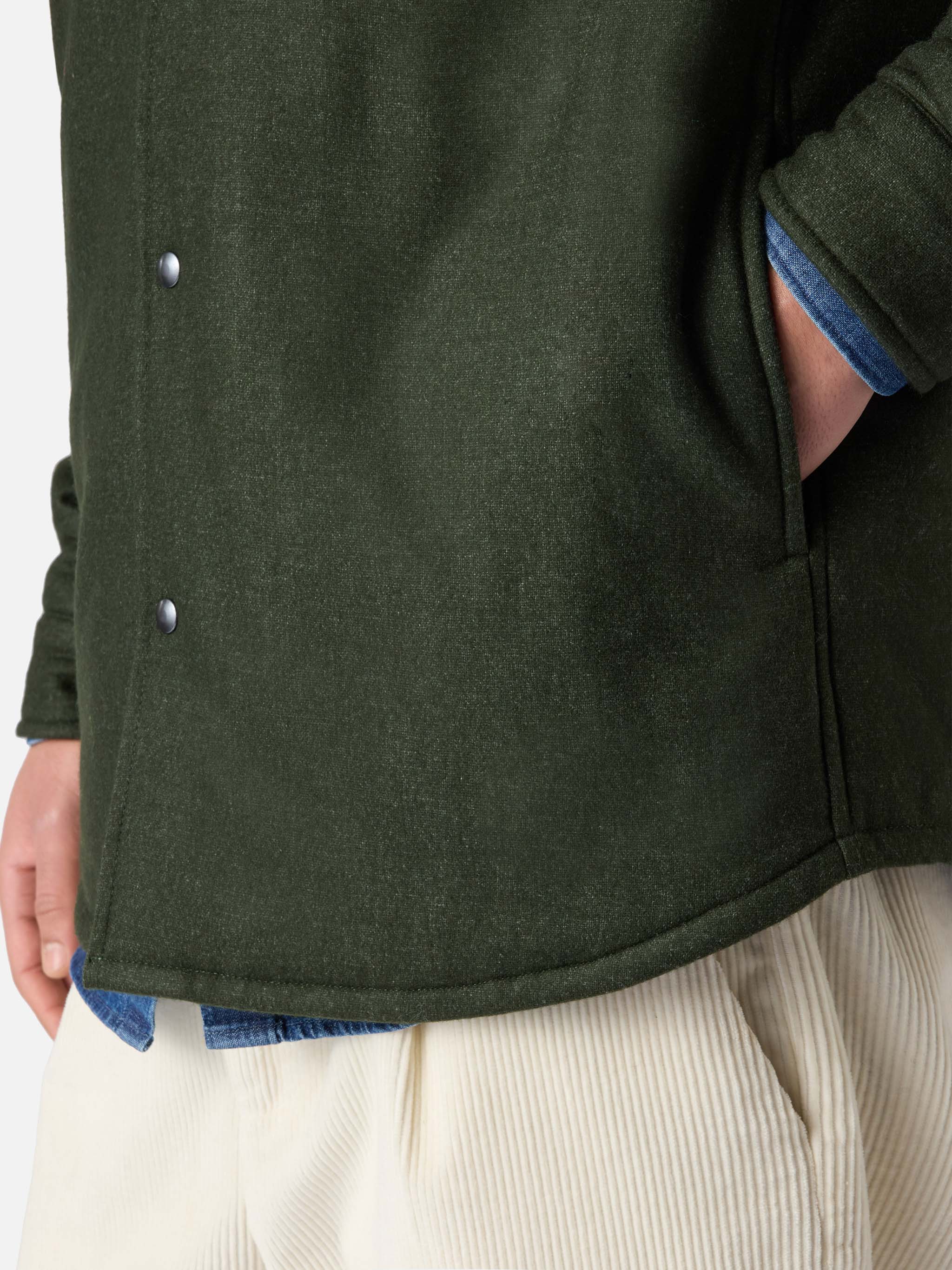 Camicia verde in lana Chalet con ricamo St. Barth - Image 5
