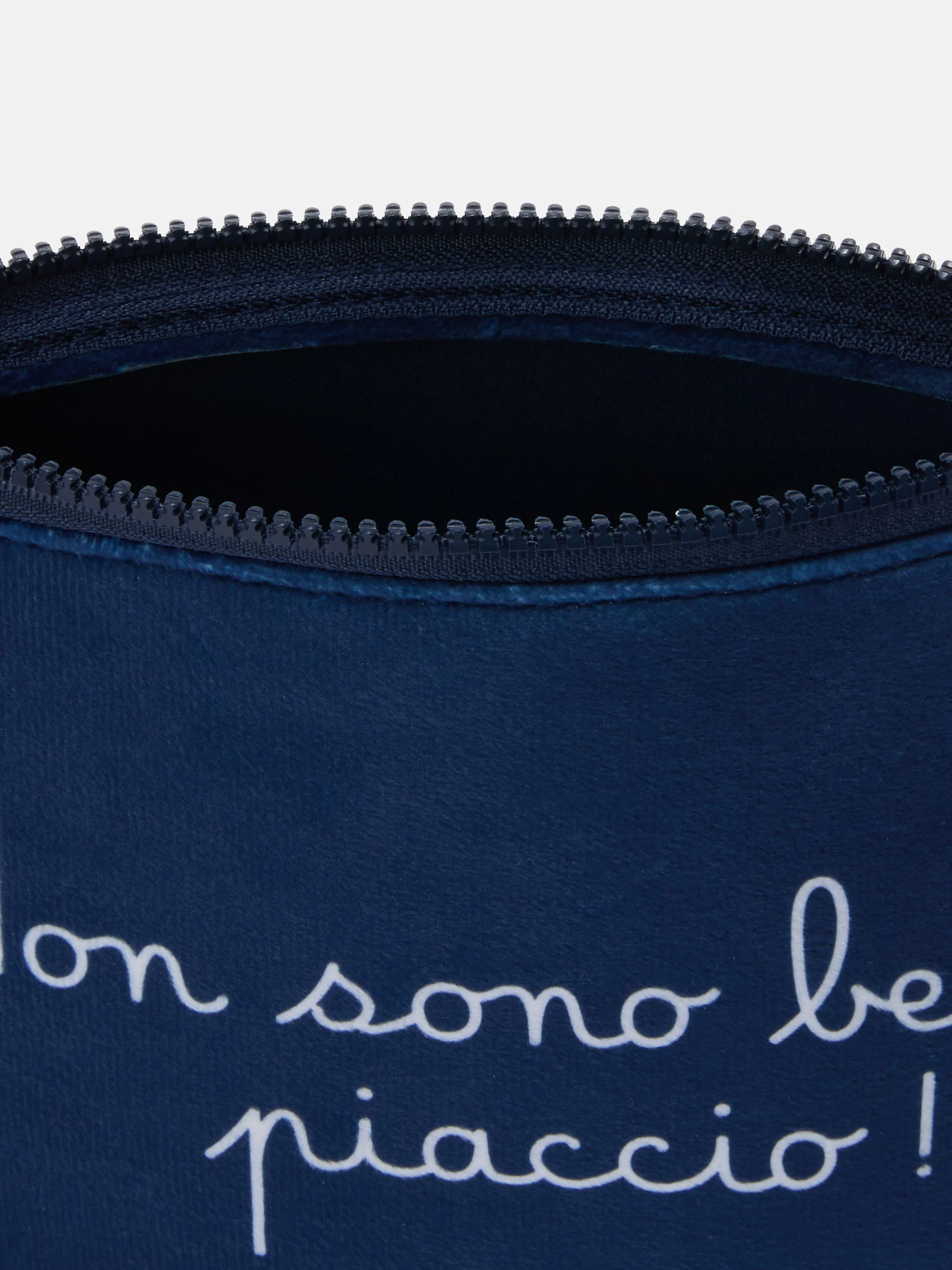 Pochette in lana Aline con stampa Non sono bello, piaccio! | VACANZE DI NATALE EDIZIONE SPECIALE - Image 4