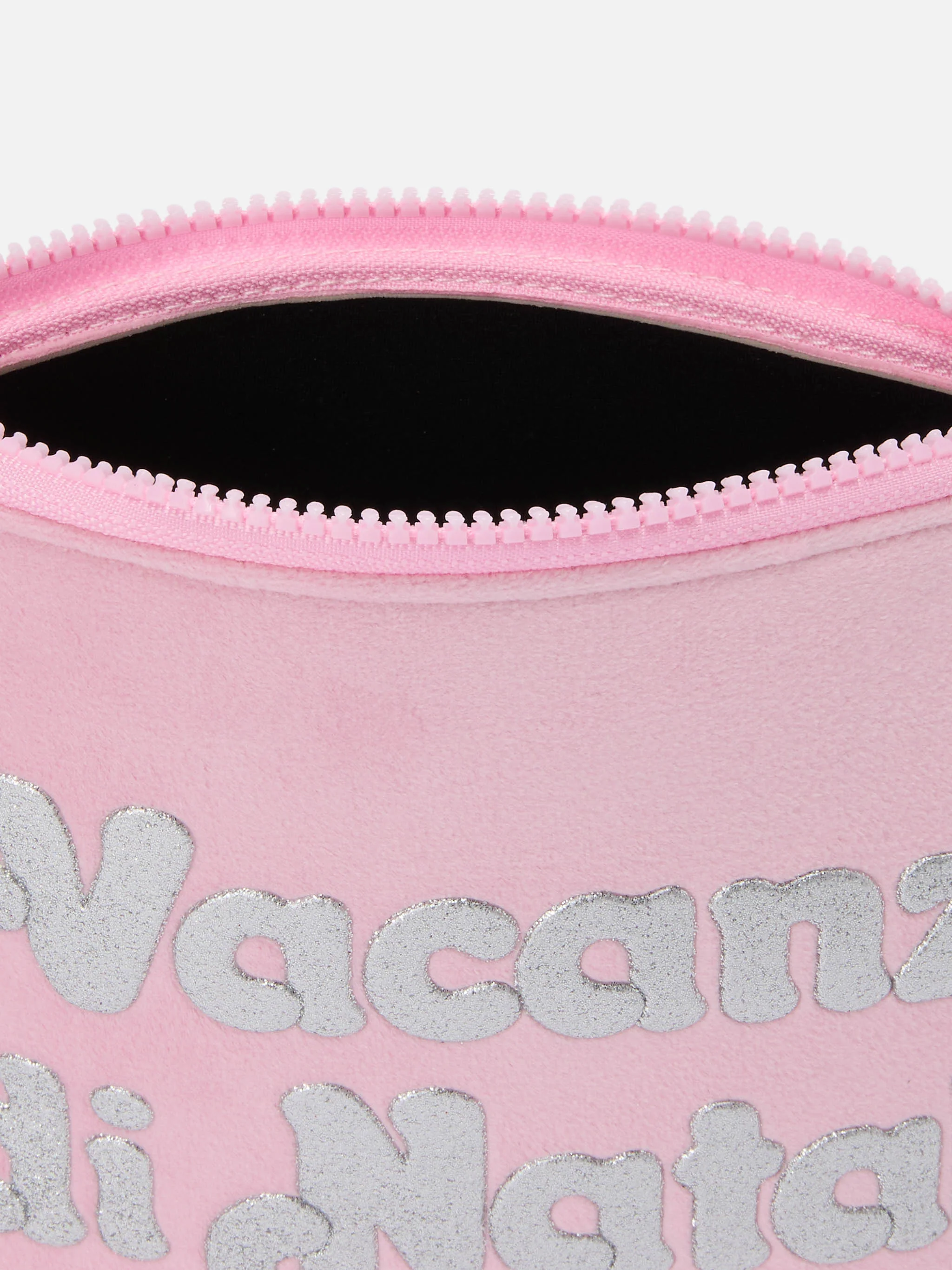 Pochette Aline effetto lana rosa con stampa Vacanze di Natale | VACANZE DI NATALE SPECIAL EDITION - Image 3