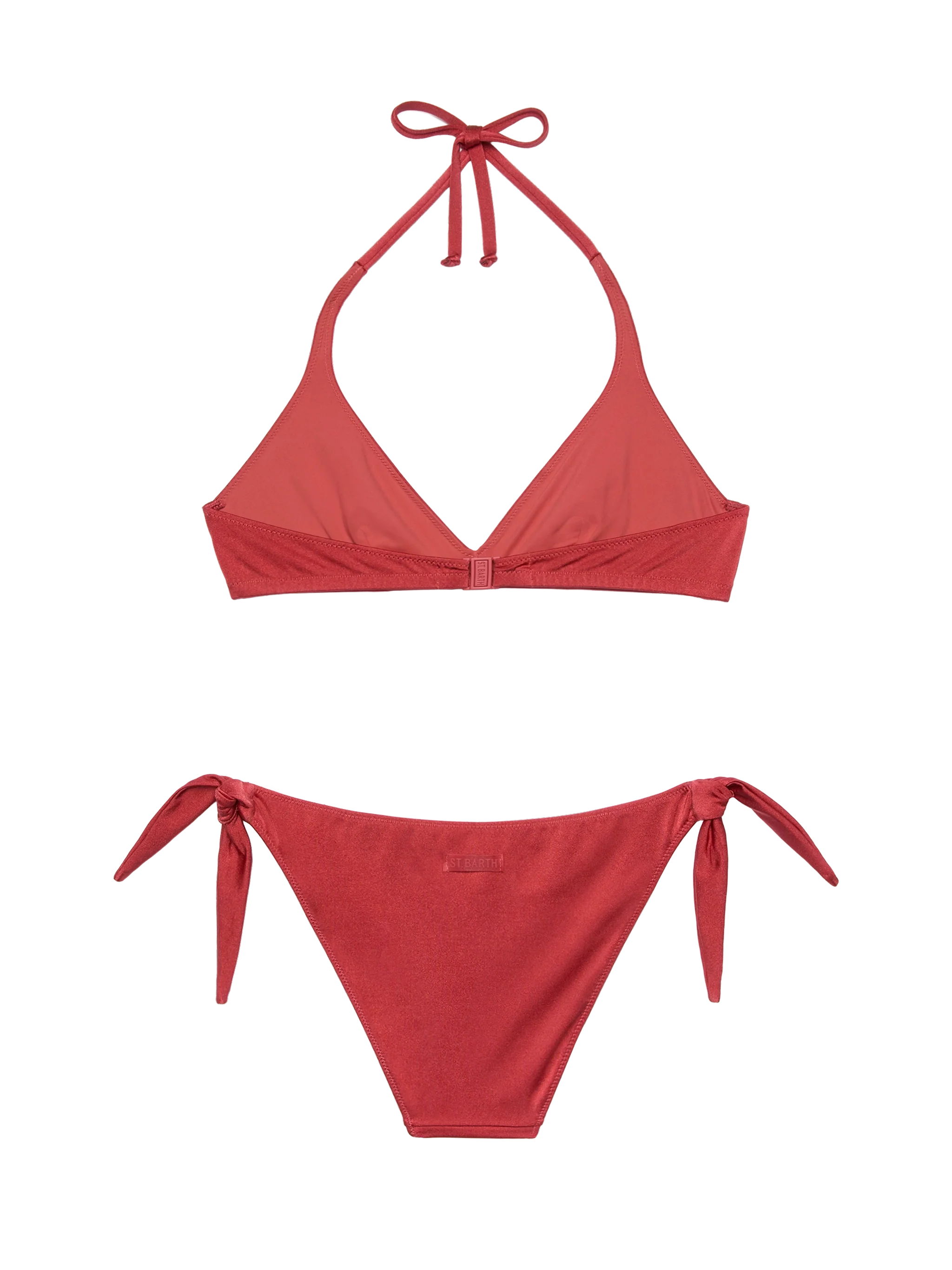 Bikini bralette a triangolo classico Gaia Yali  color mattone shimmer - Image 3