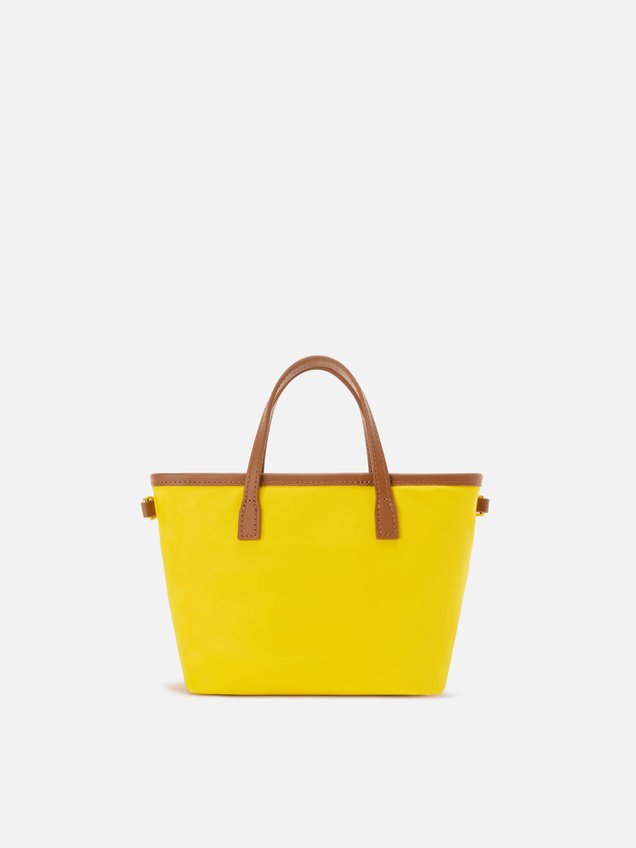 Borsa City mini in nylon giallo - Image 4