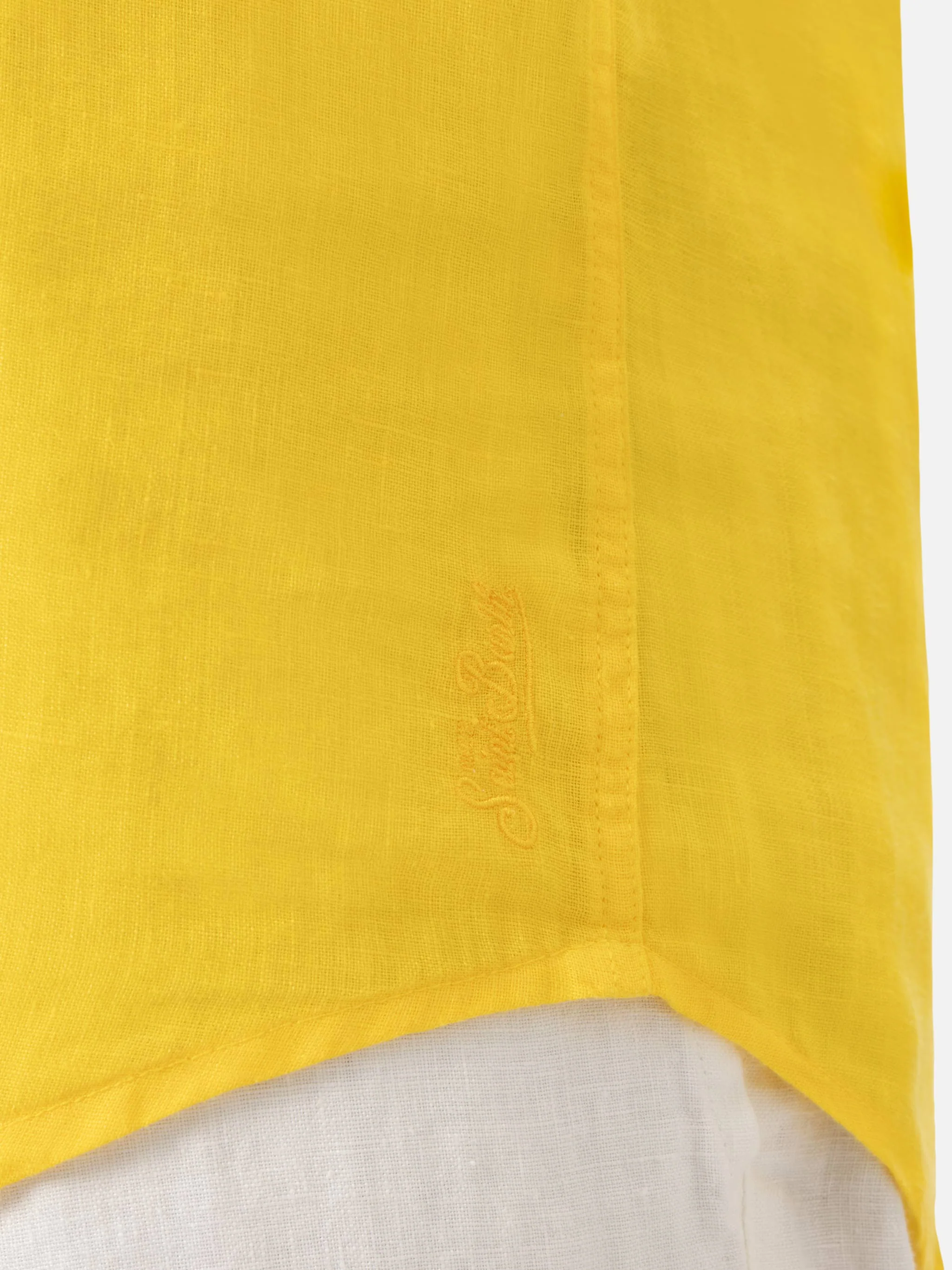 Camicia Pamplona in lino gialla - Image 3