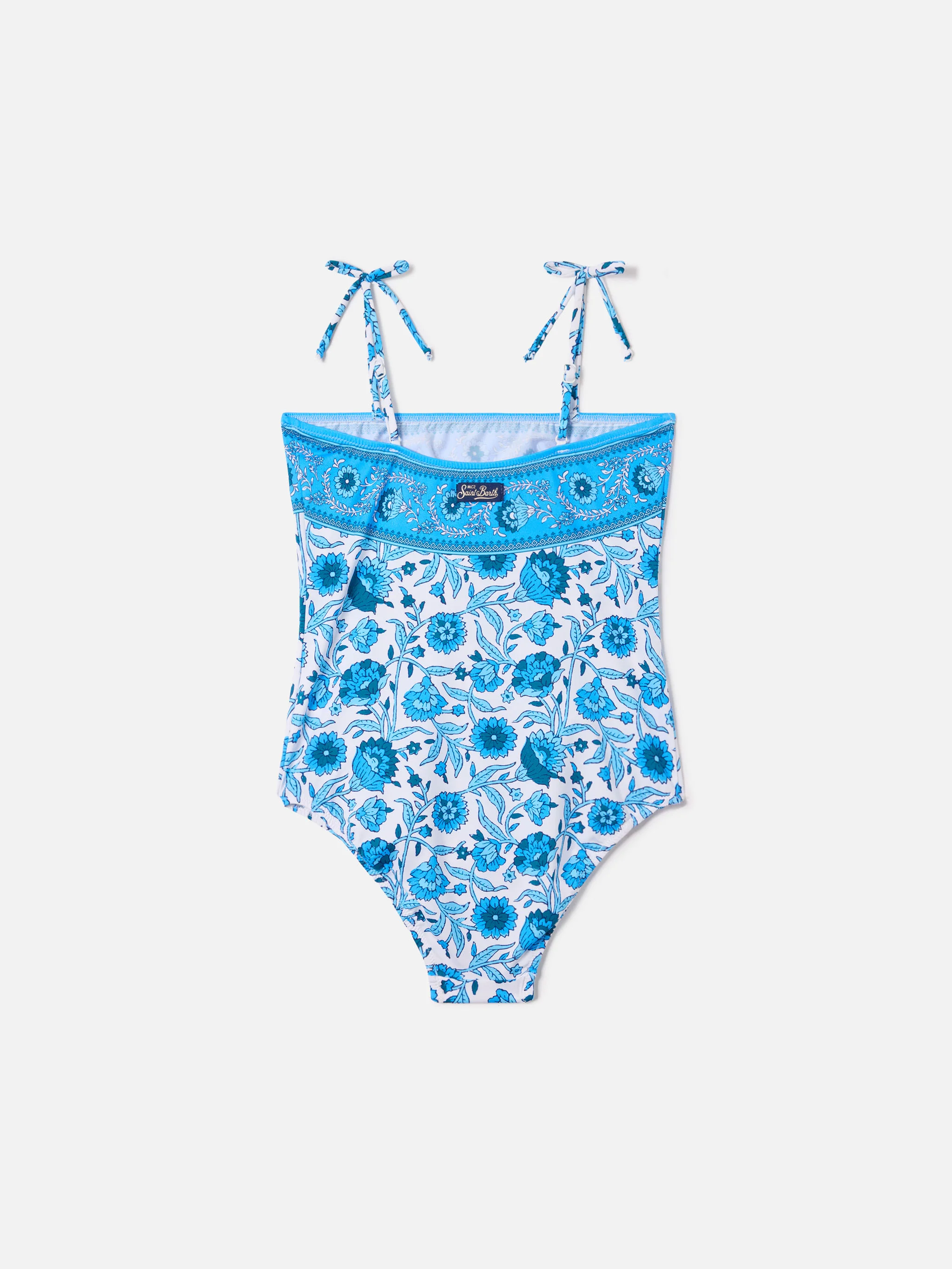 Costume intero Zadig con stampa floreale batik blu - Image 2