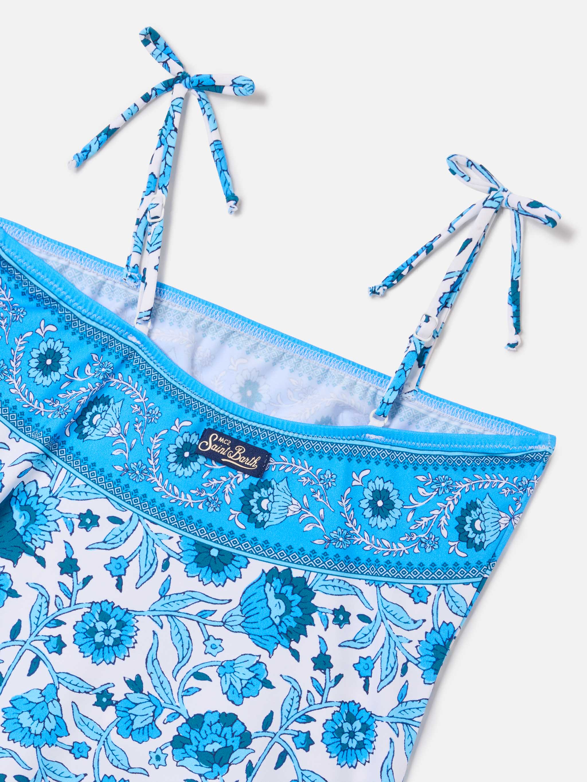 Costume intero Zadig con stampa floreale batik blu - Image 3